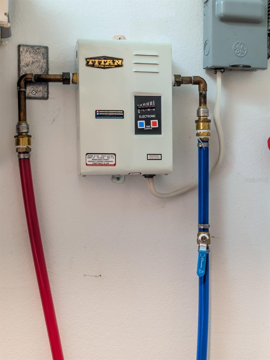 instant water heater takes up less space