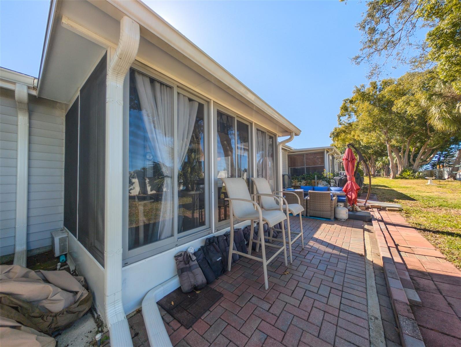 Private back note the upgraded windows