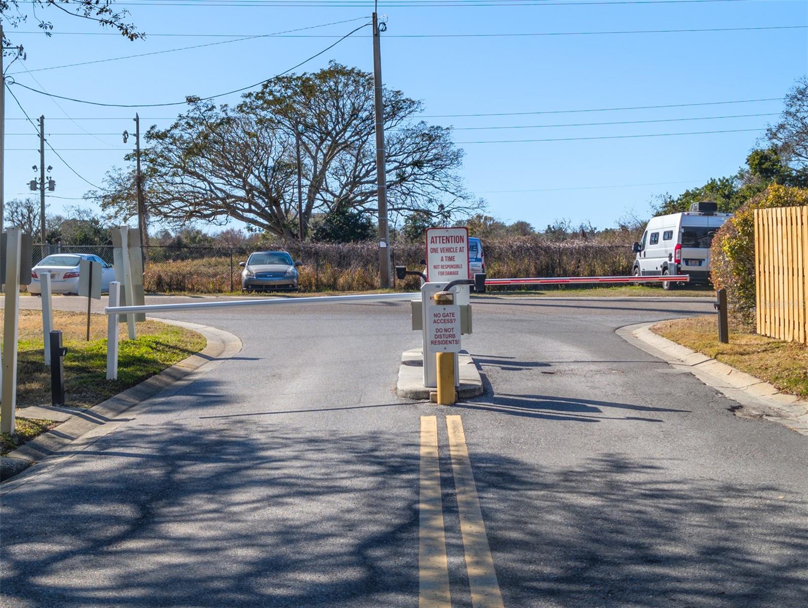 Private back gate residents only