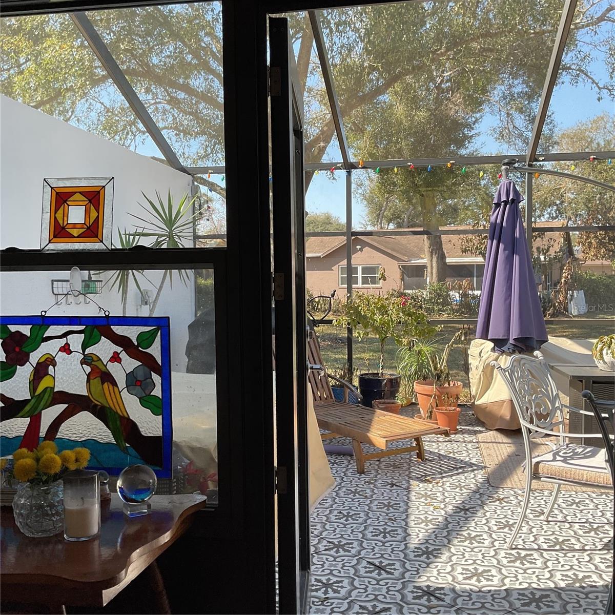 Outdoor screened patio