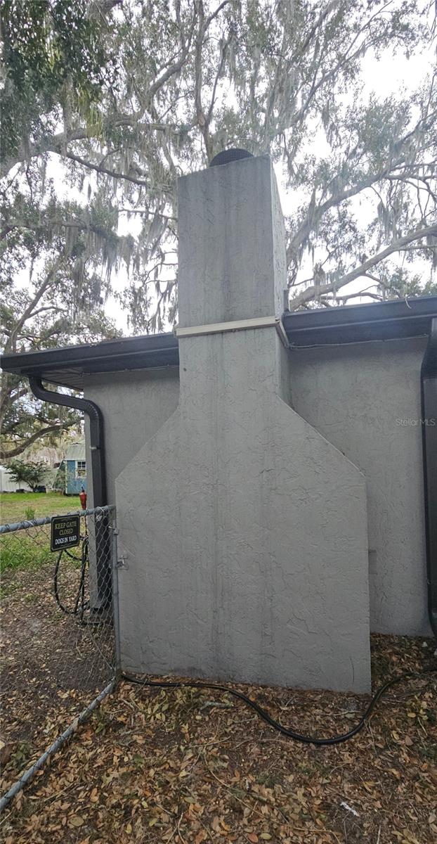 Fireplace  chiminey.