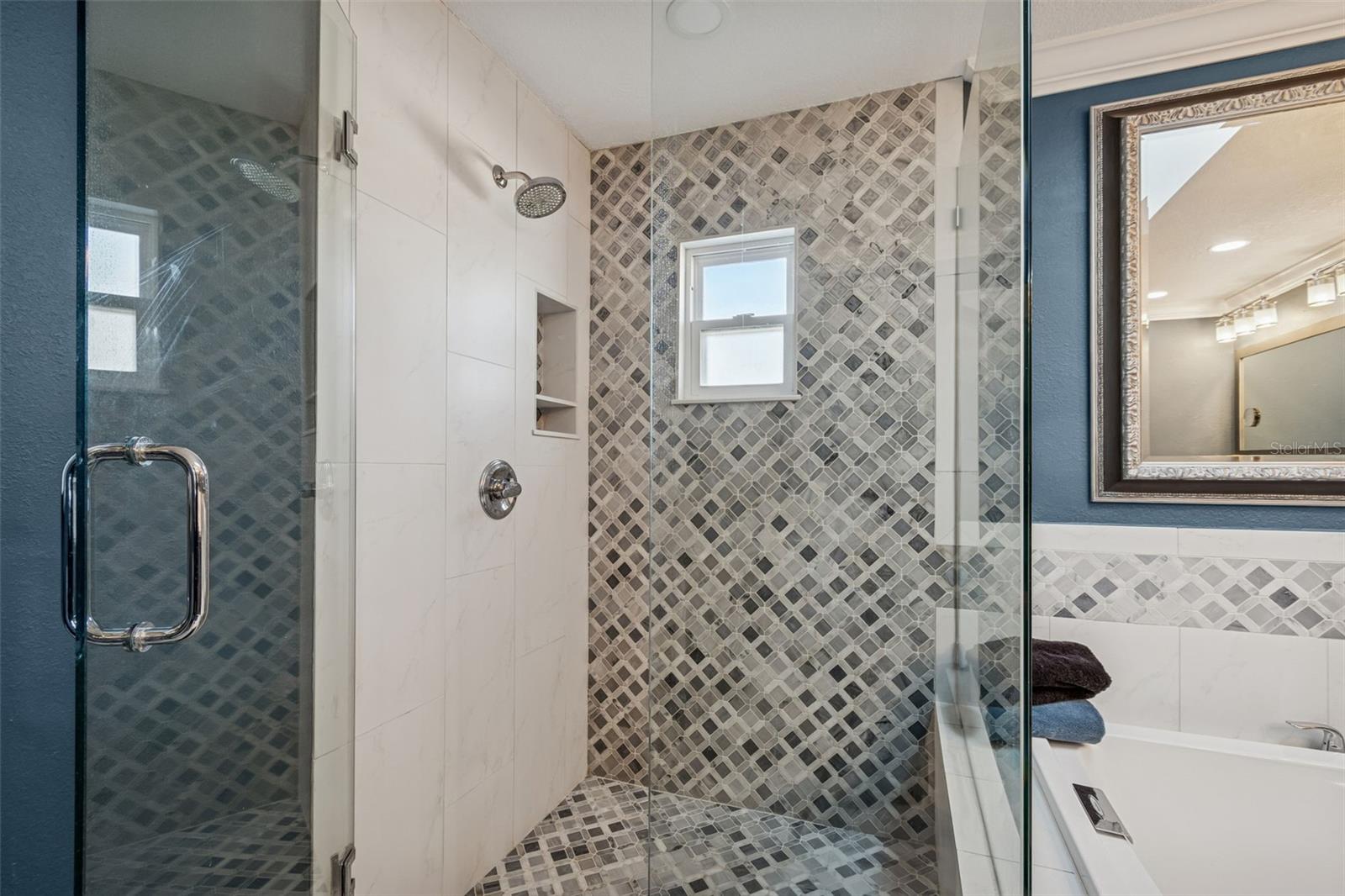Master walk-in shower