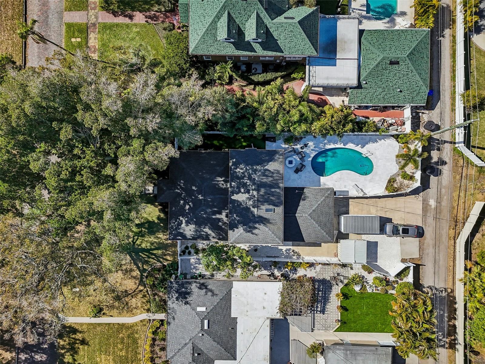 Aerial image of the lot