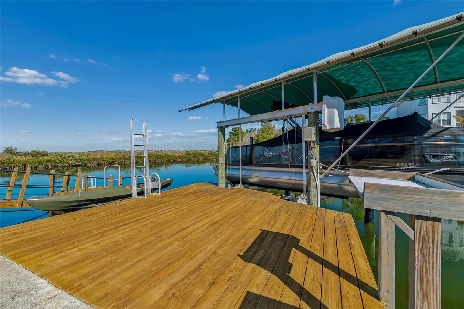 Boat dock – showing main dock + additional dock