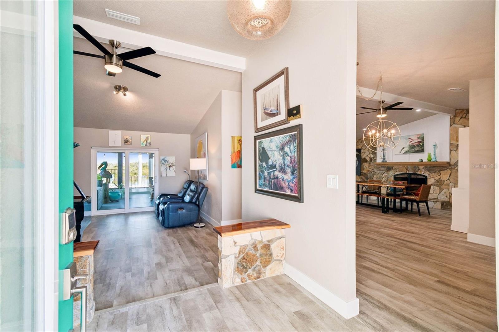 Family and Living room entrance