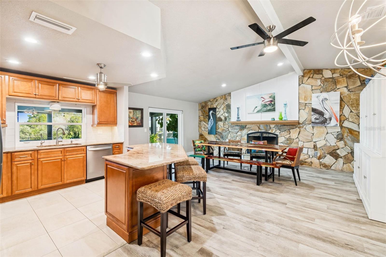 Kitchen & great room – open-concept combo