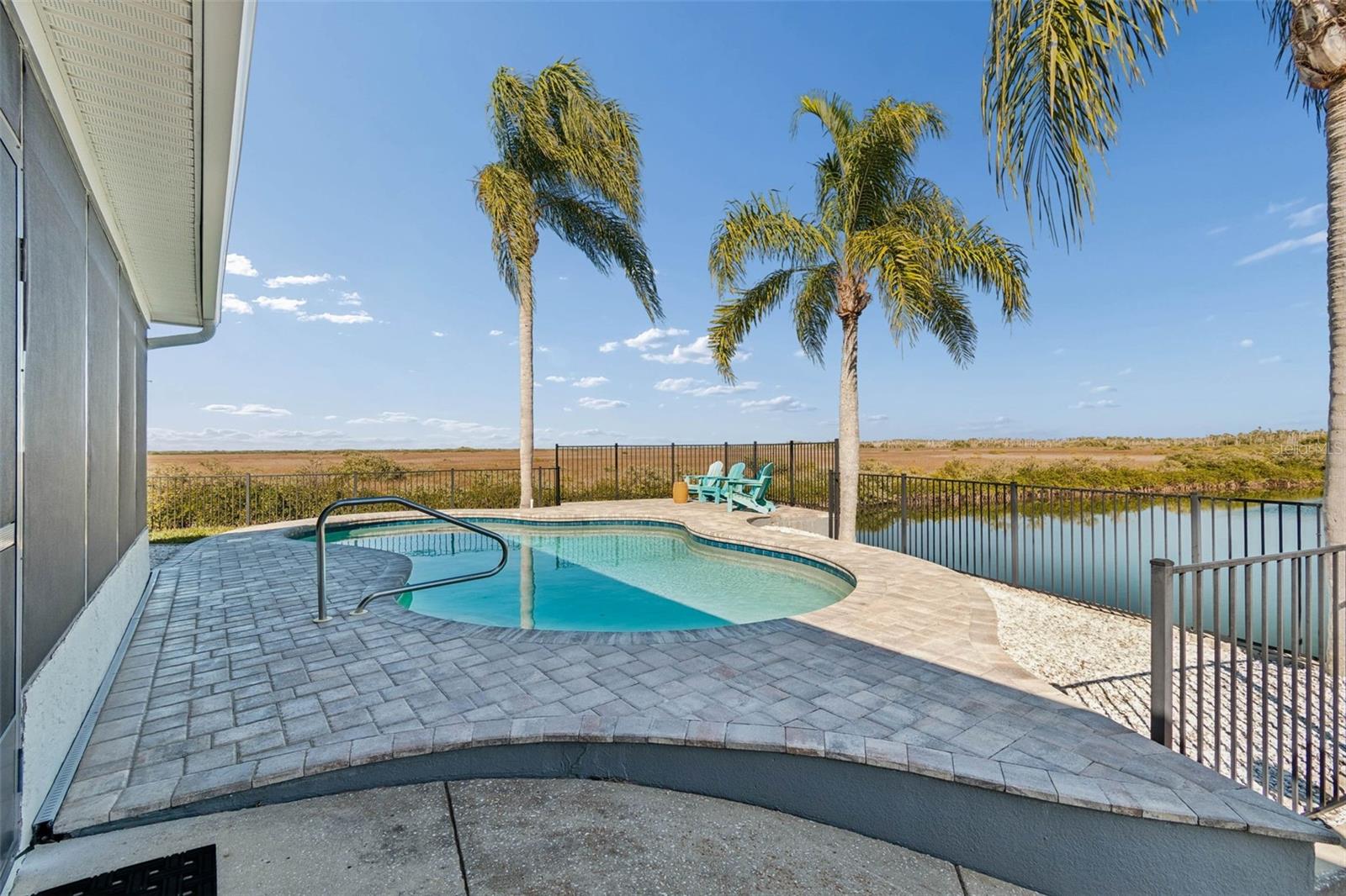 Pool view – looking toward the waterway