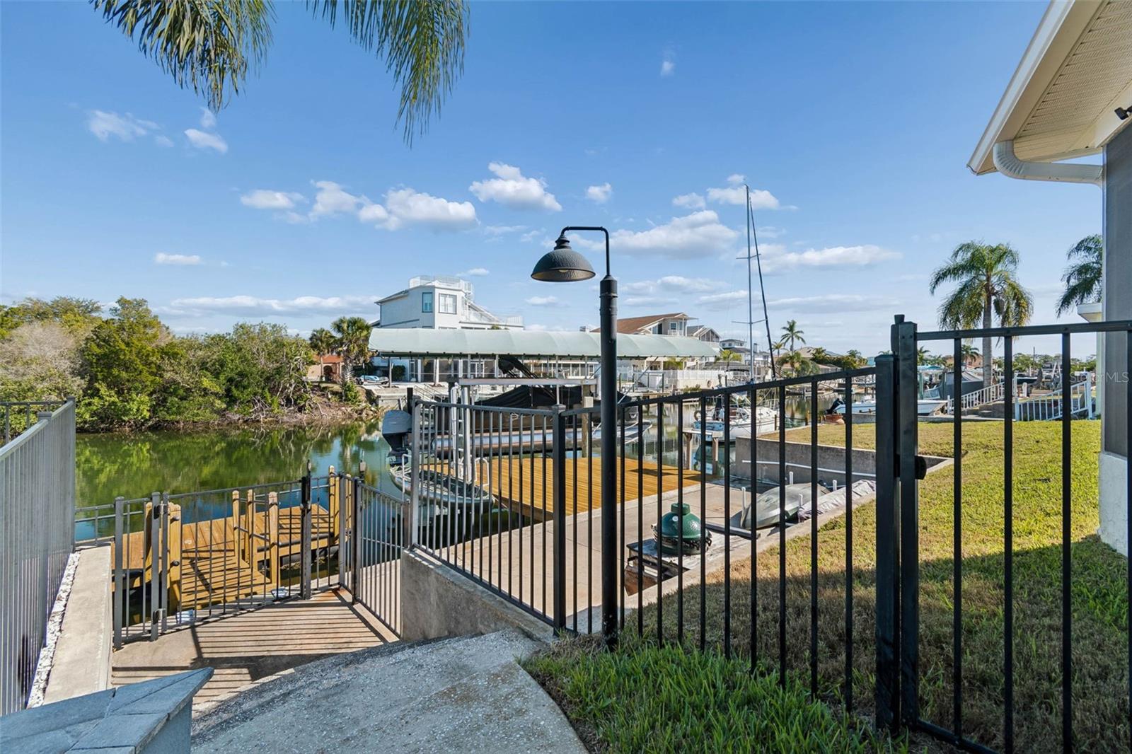 walk way to baot dock and slip