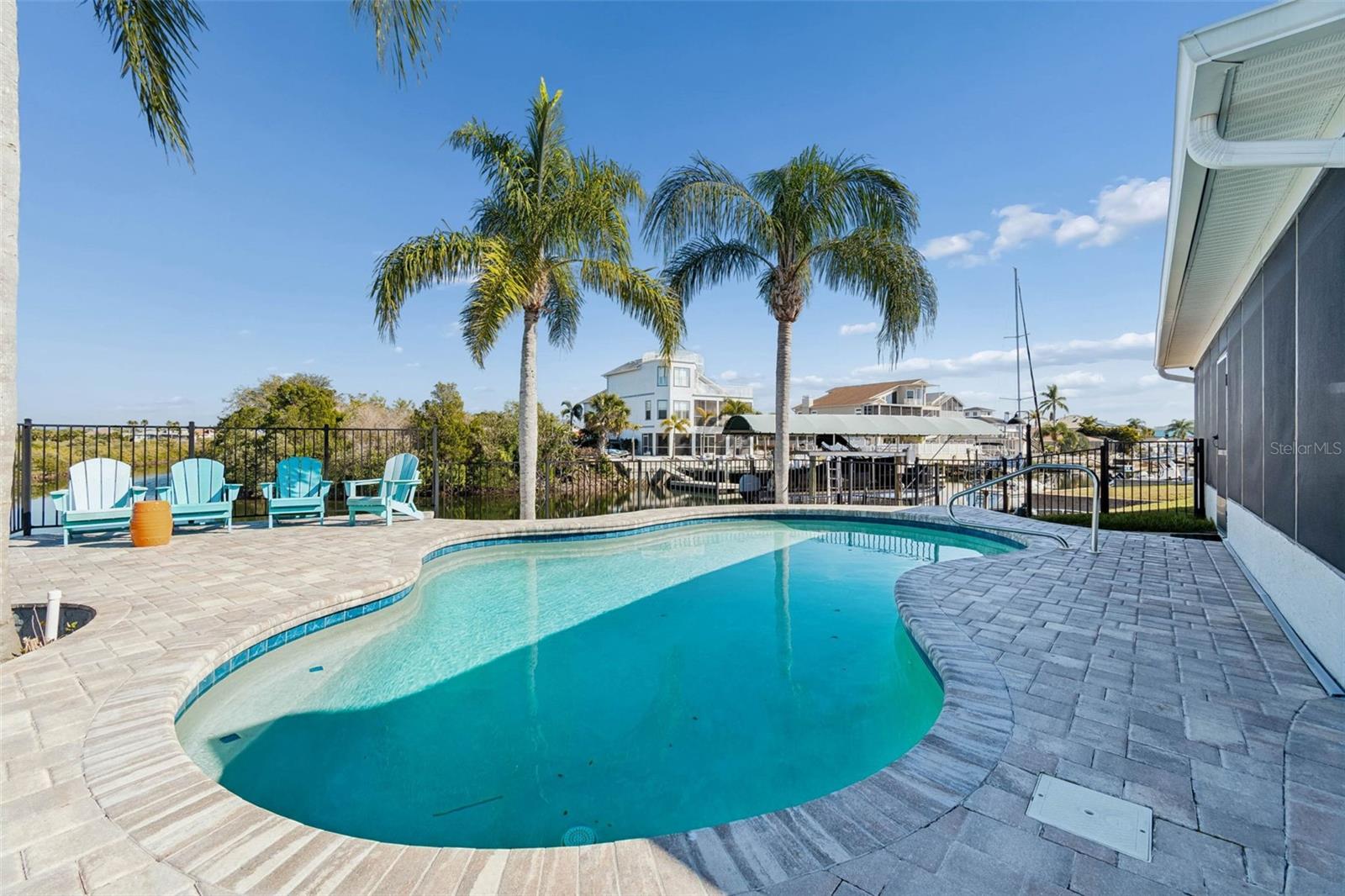 Pool view – looking toward the waterway