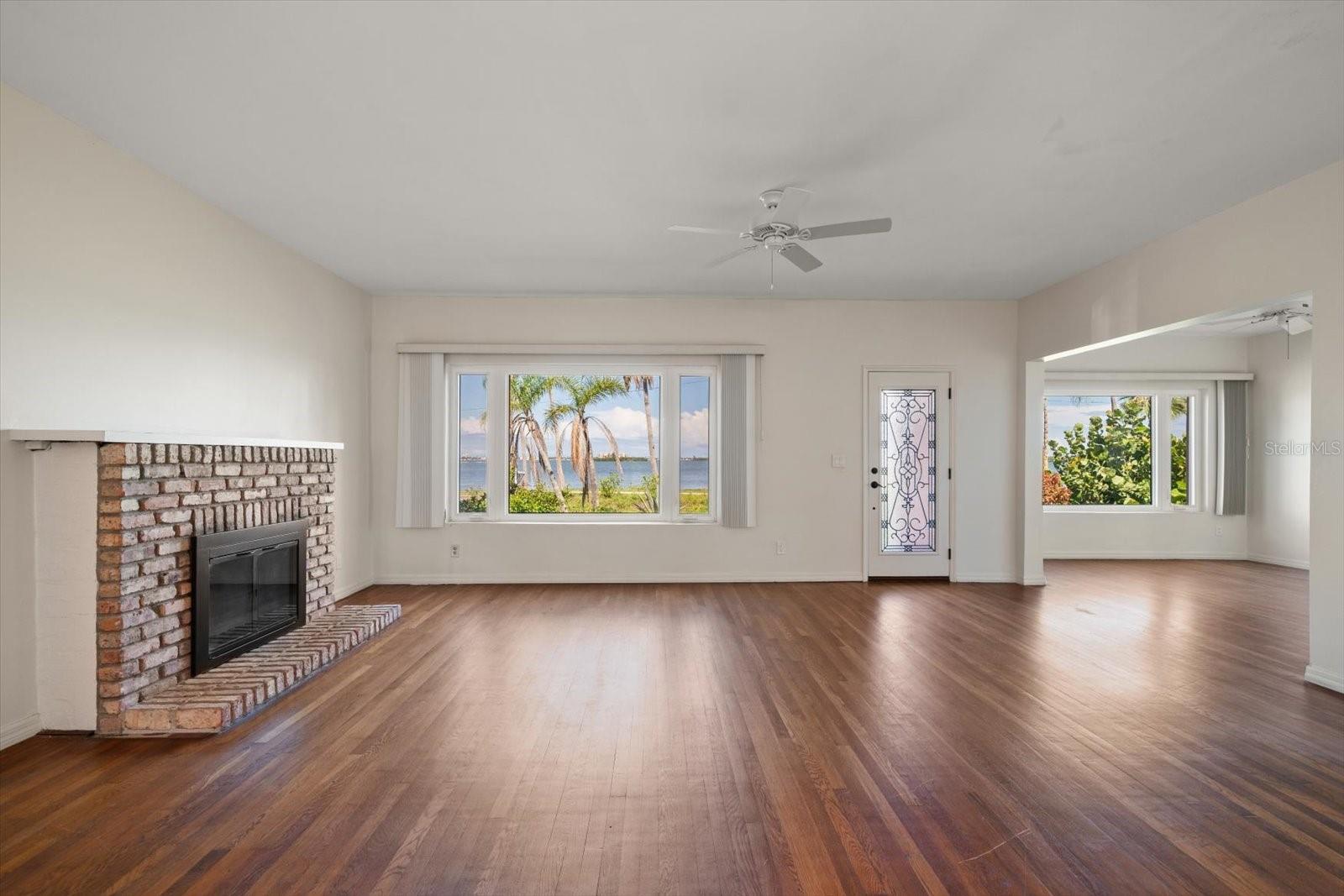 View from living room looking out of front side of property