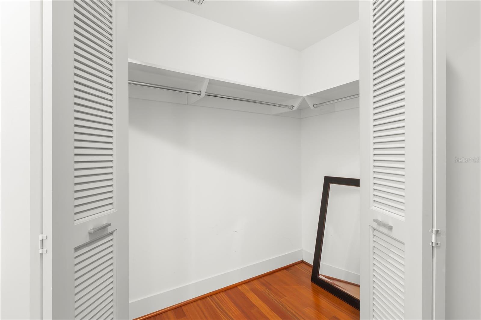 Double walk-in closets
