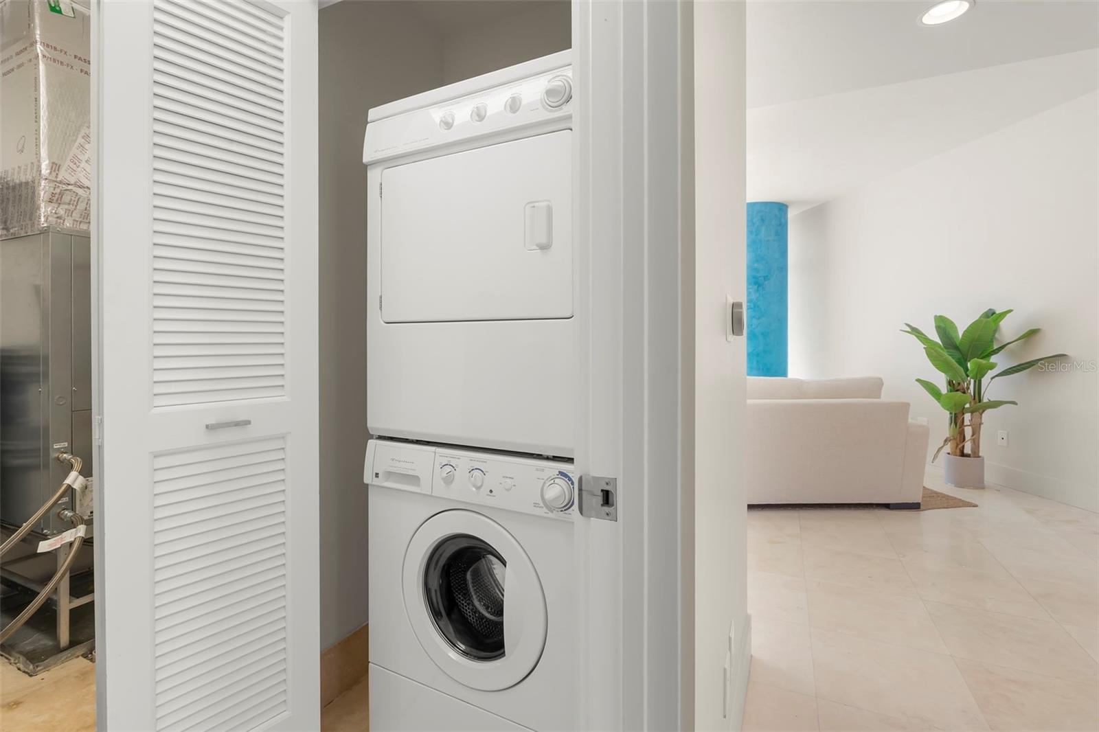 First-floor laundry room