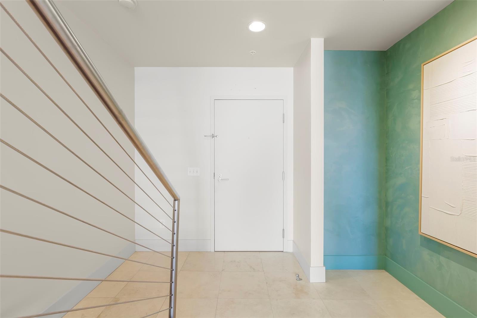 Elegant main-level entrance