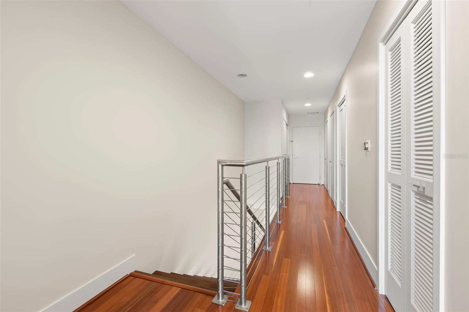 Second-floor hallway with private entrance