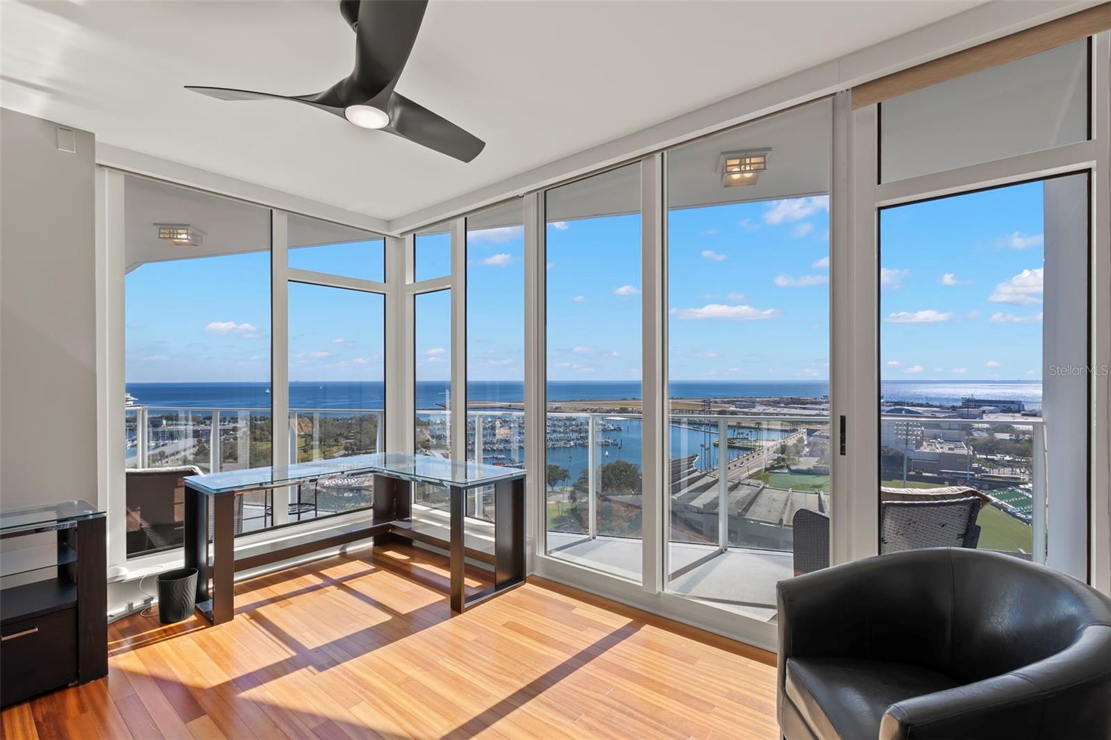 Fourth bedroom with private balcony and ensuite, also perfect as an office