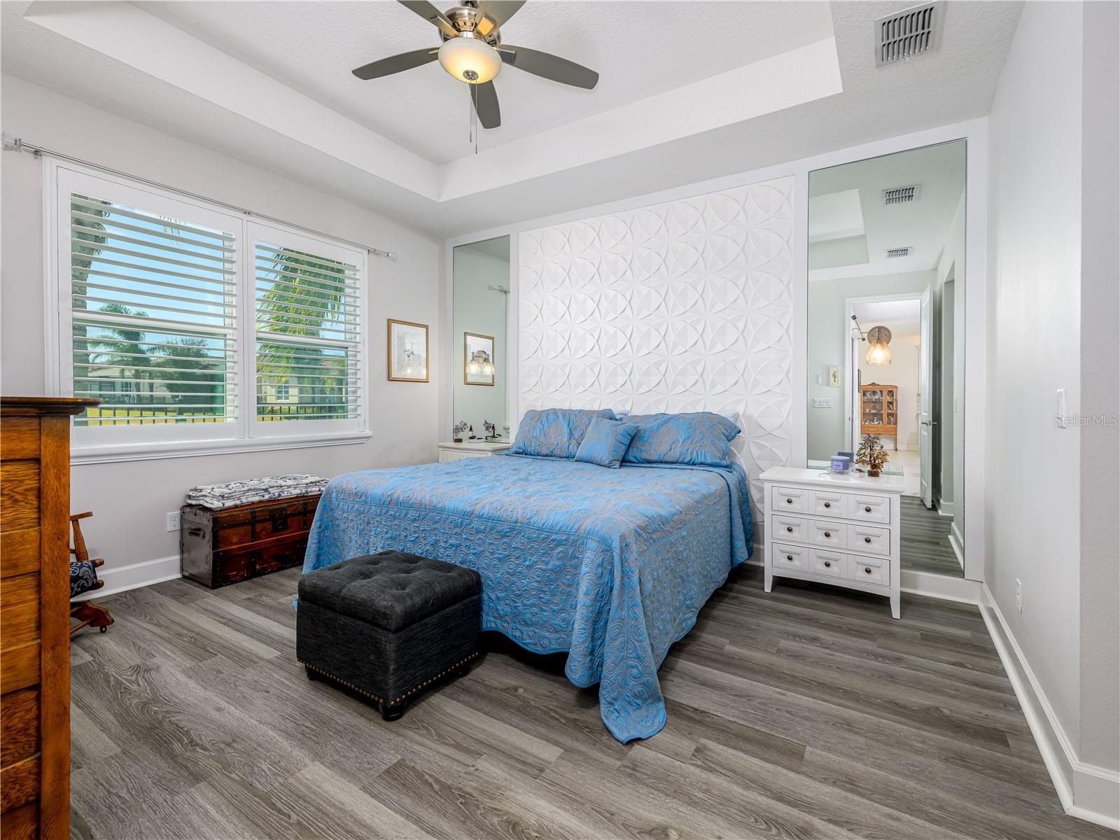 Spacious master suite