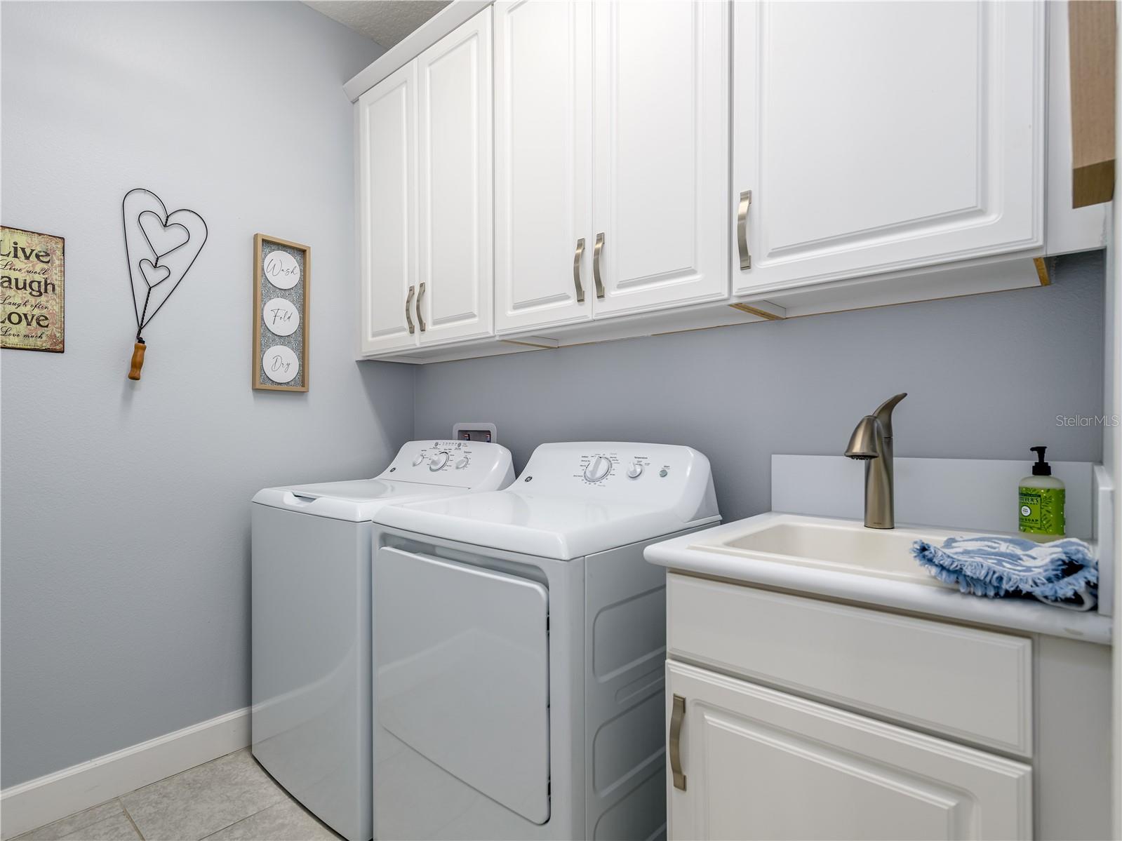 Roomy laundry room