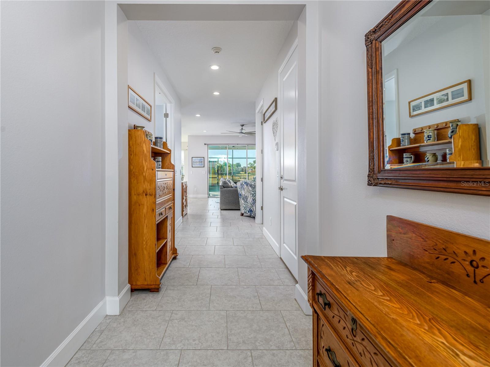 Bright, inviting entrance