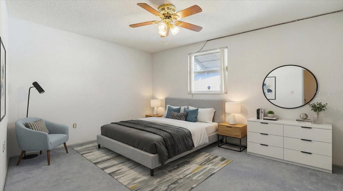 Virtually Staged 2nd Bedroom