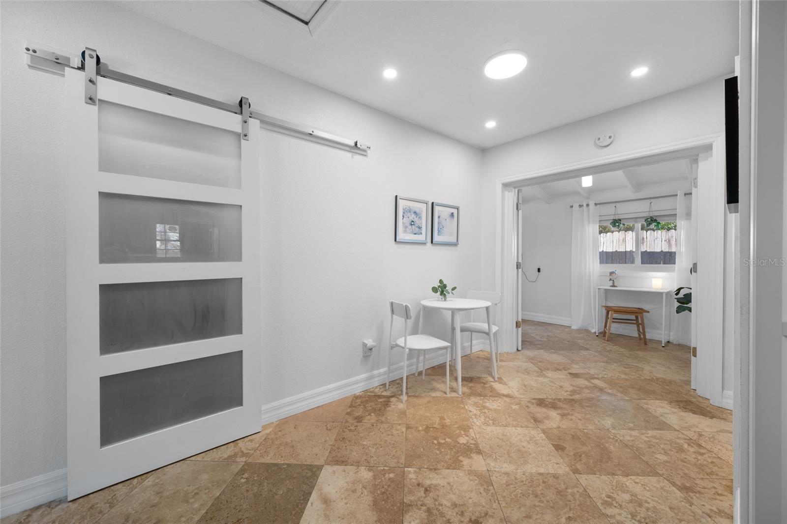 Walk in Pantry behind slider door