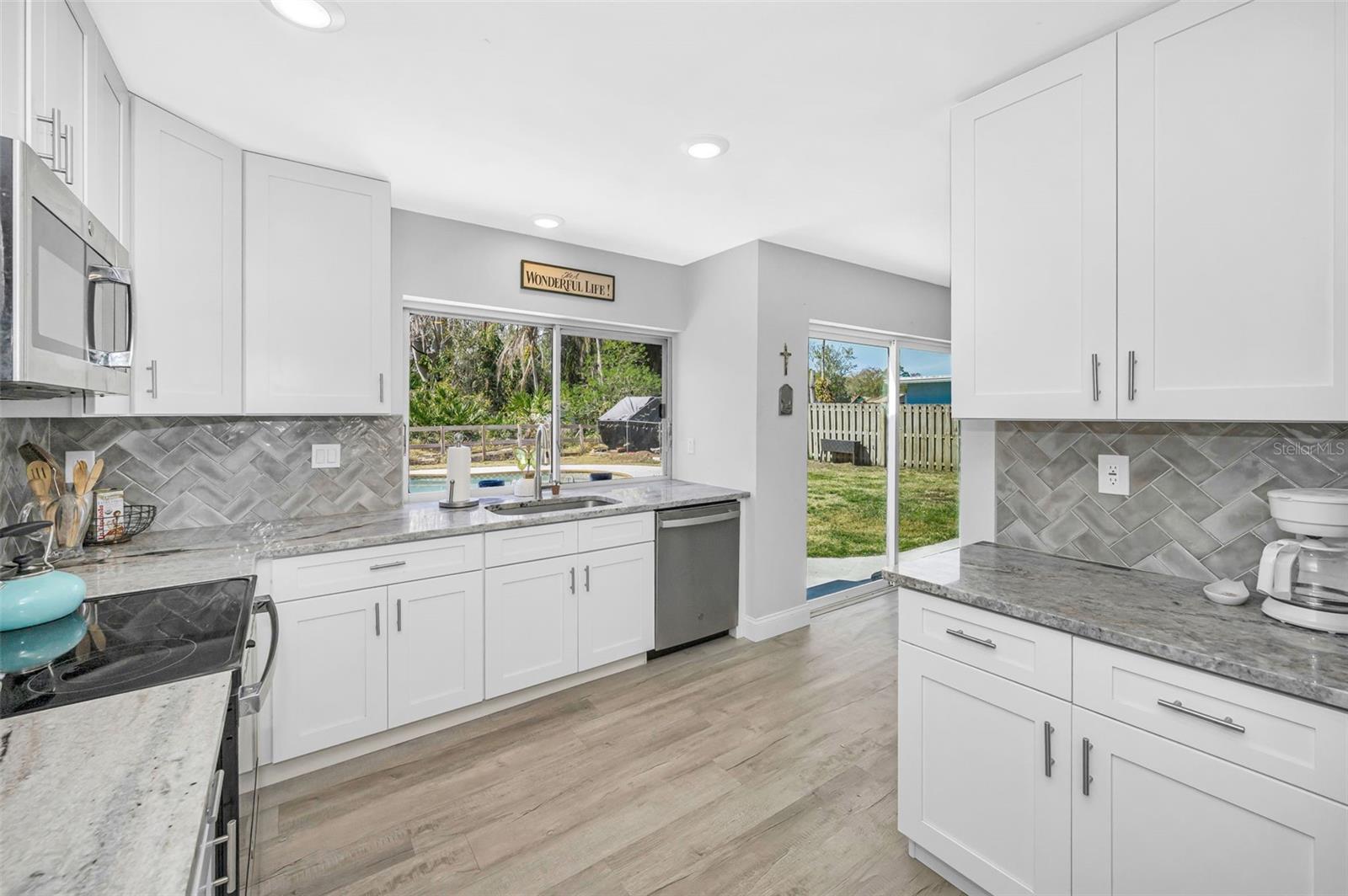 Views of the Backyard - Undermount Sink - Pass Through Window over the sink