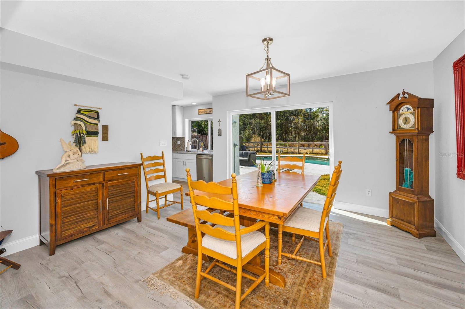 Dining room- Sliders to the backyard