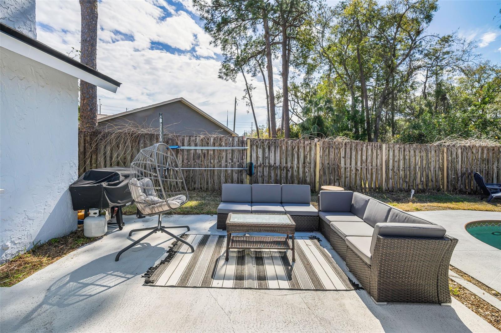 Outdoor seating space