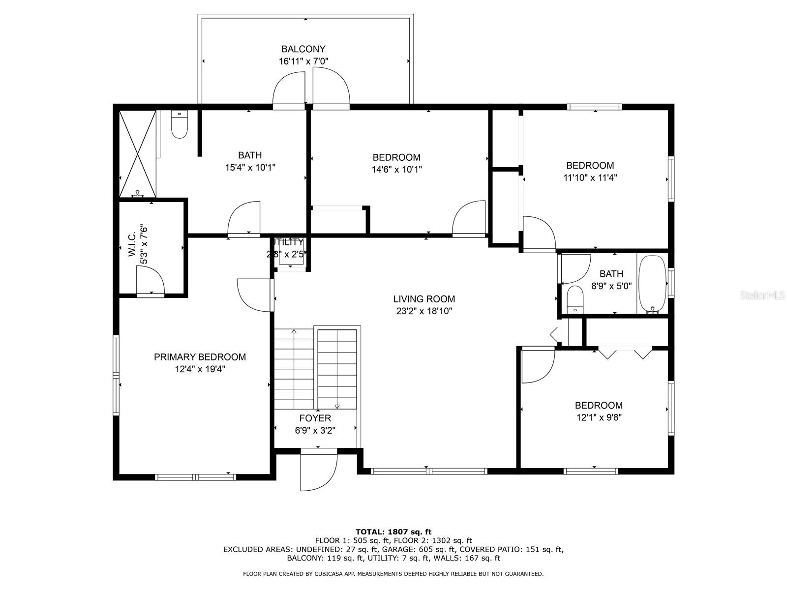 2nd Story Floor Plan