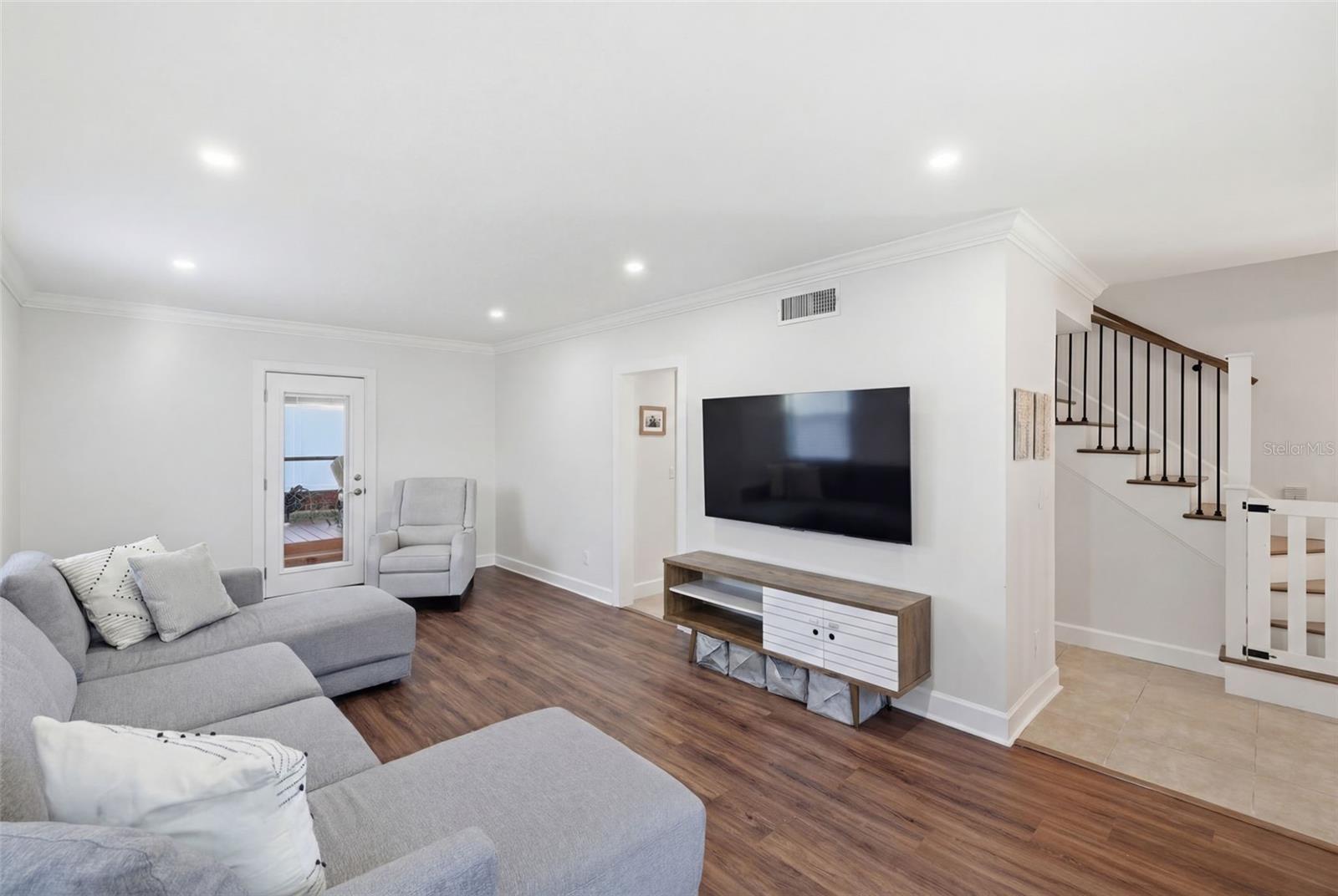 Front room looking at stairs