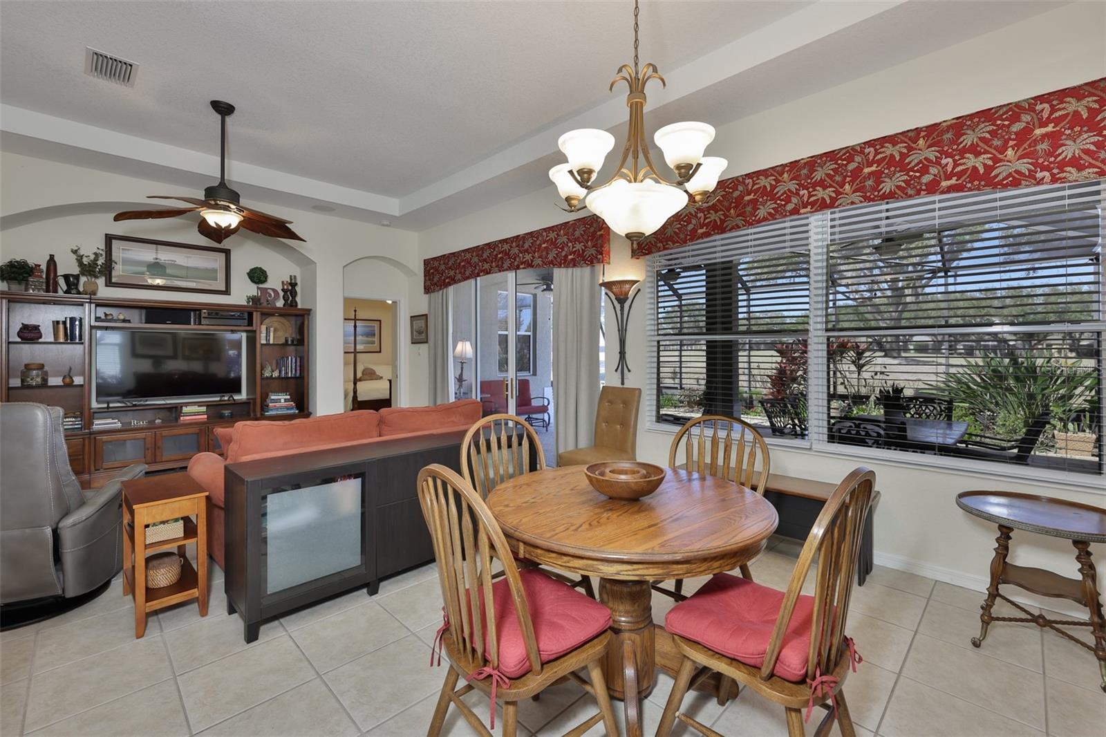 The floor plan is open, bright and extremely pleasing.