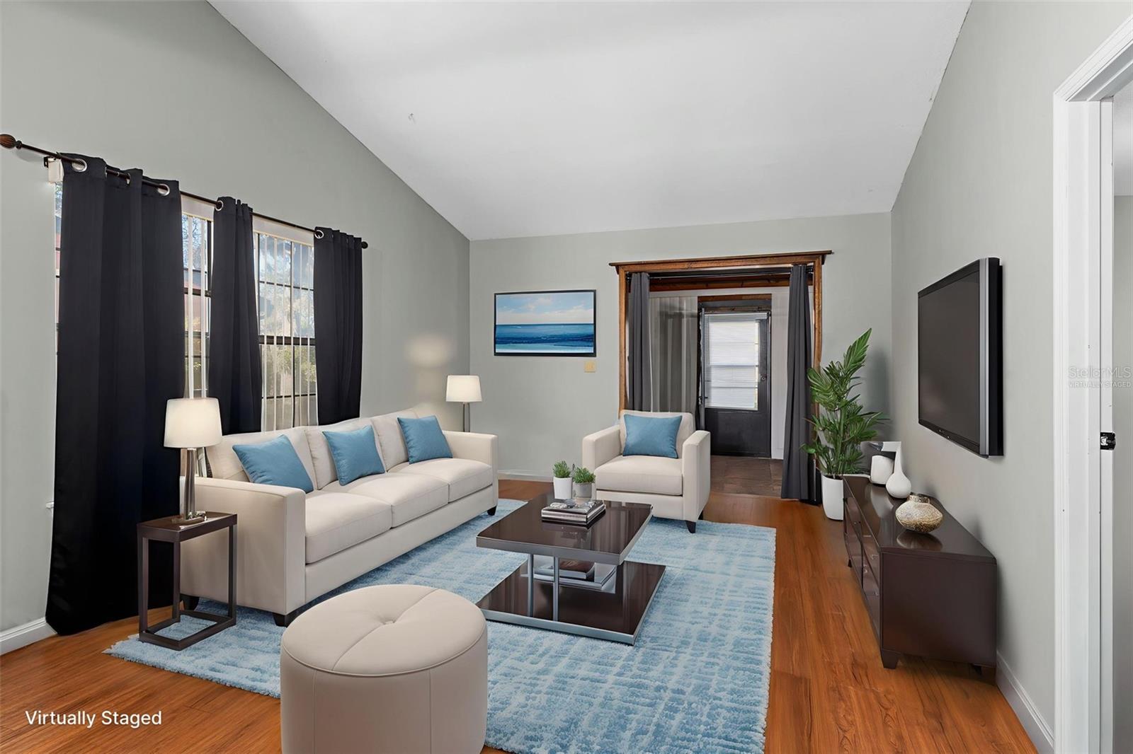 VIRTUALLY STAGED - Living Room