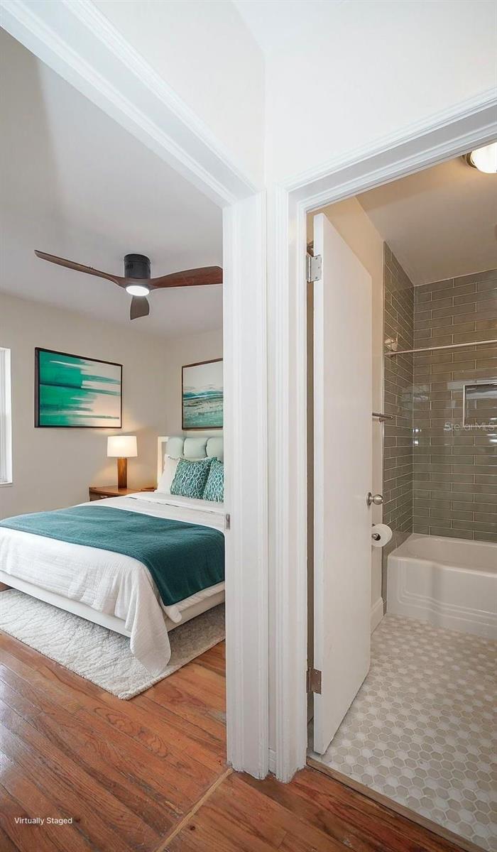 Second bathroom and bedroom