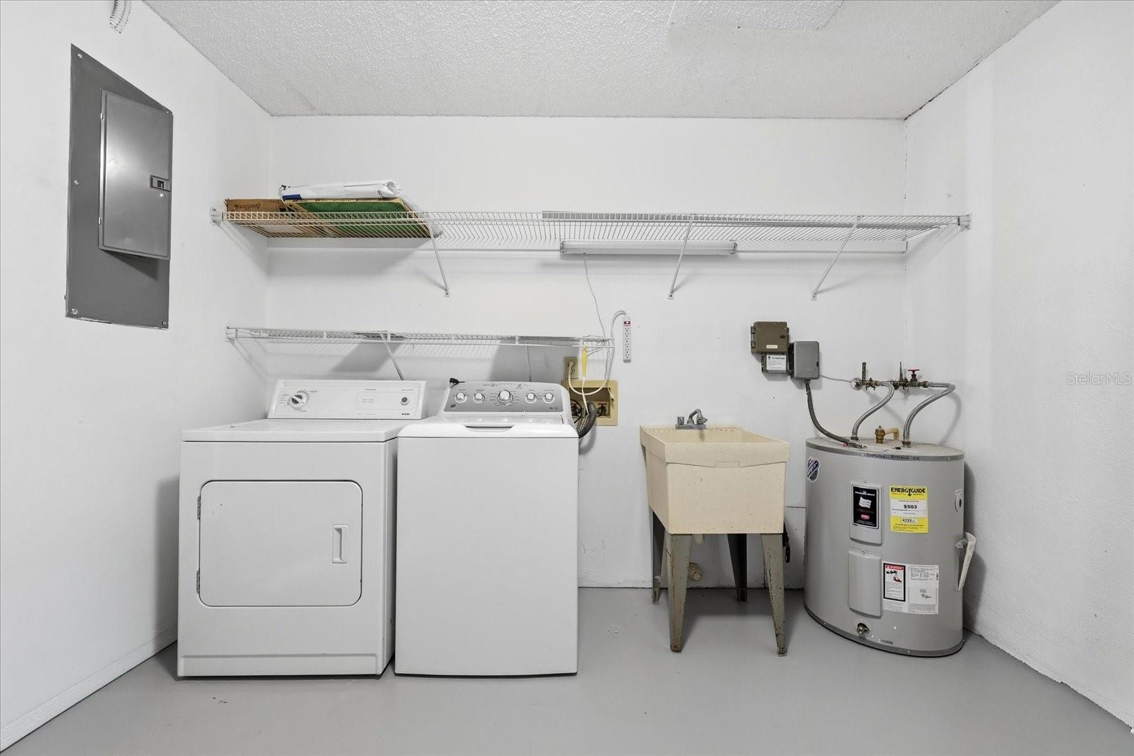 Laundry in Garage