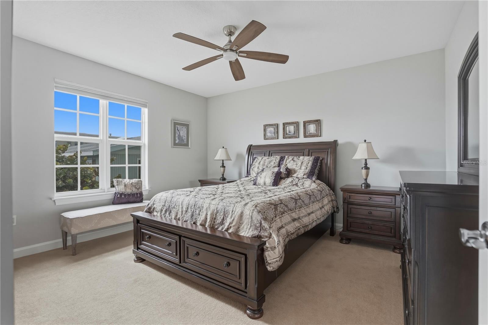 Bedroom 2, approx 13 x 13 with walk-in closet and en suite bath