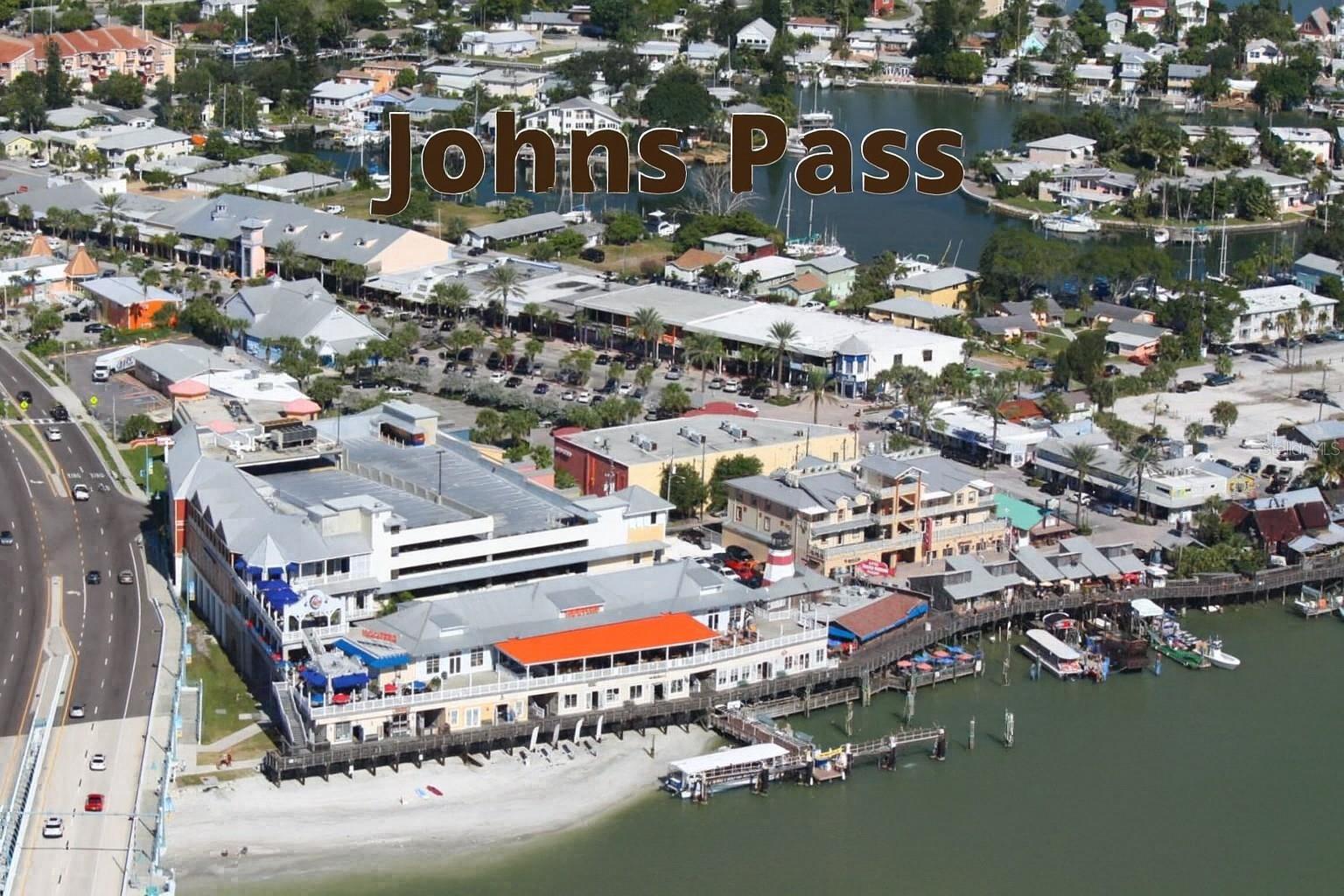 Johns Pass right down the block from your complex.