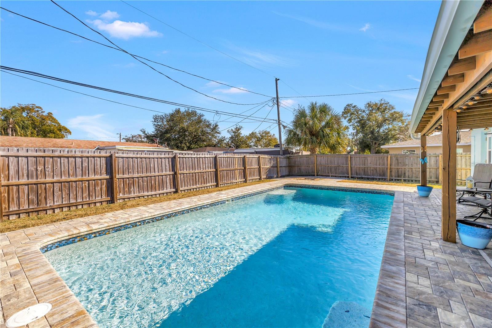 Pebble tech resurfaced pool.