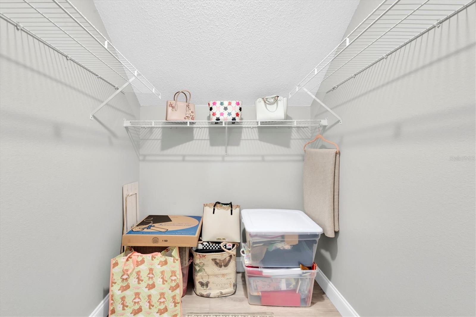 Upstairs, Bedroom #2 has a walk in closet