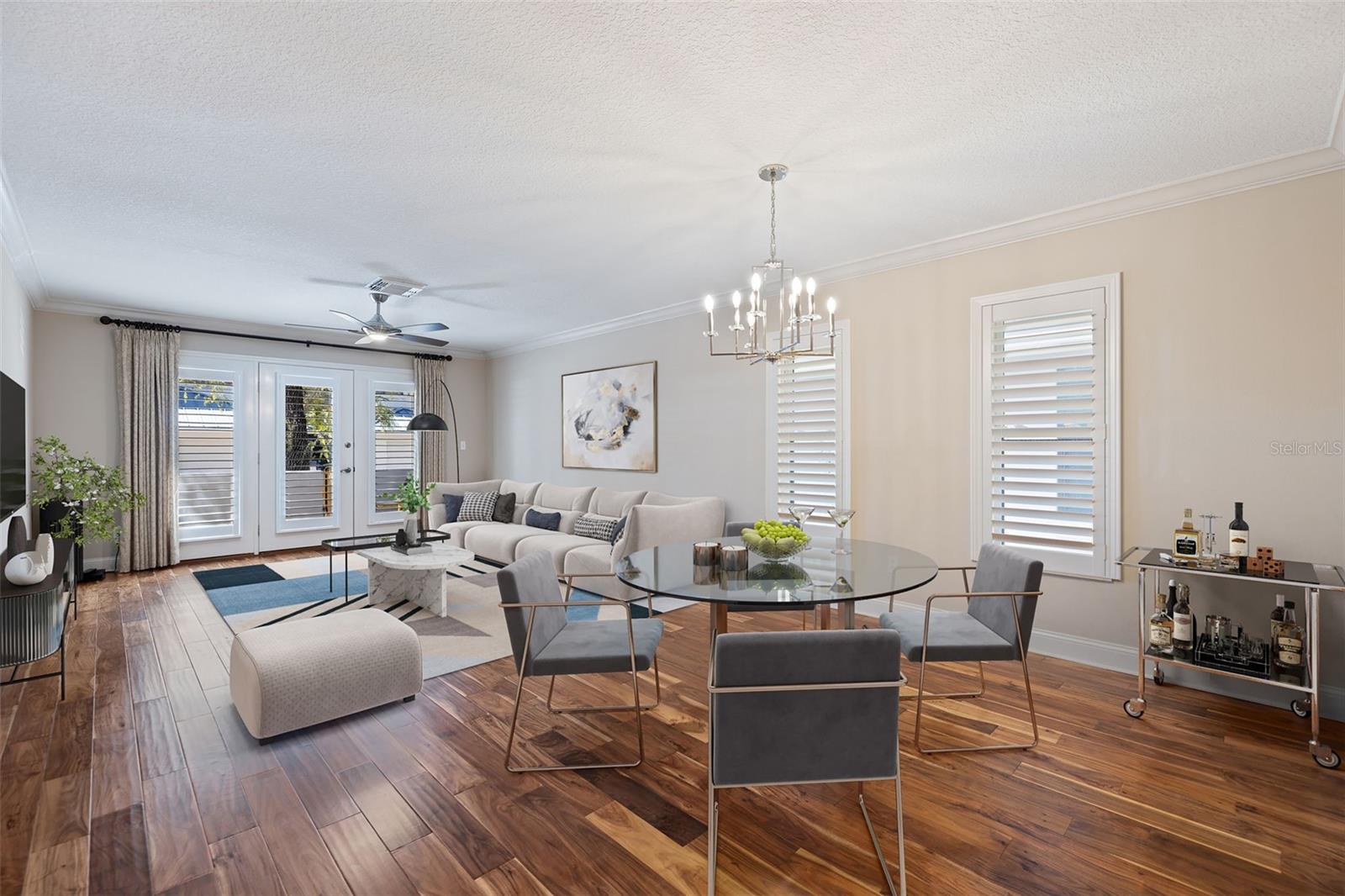 Virtually Stagged Living Room