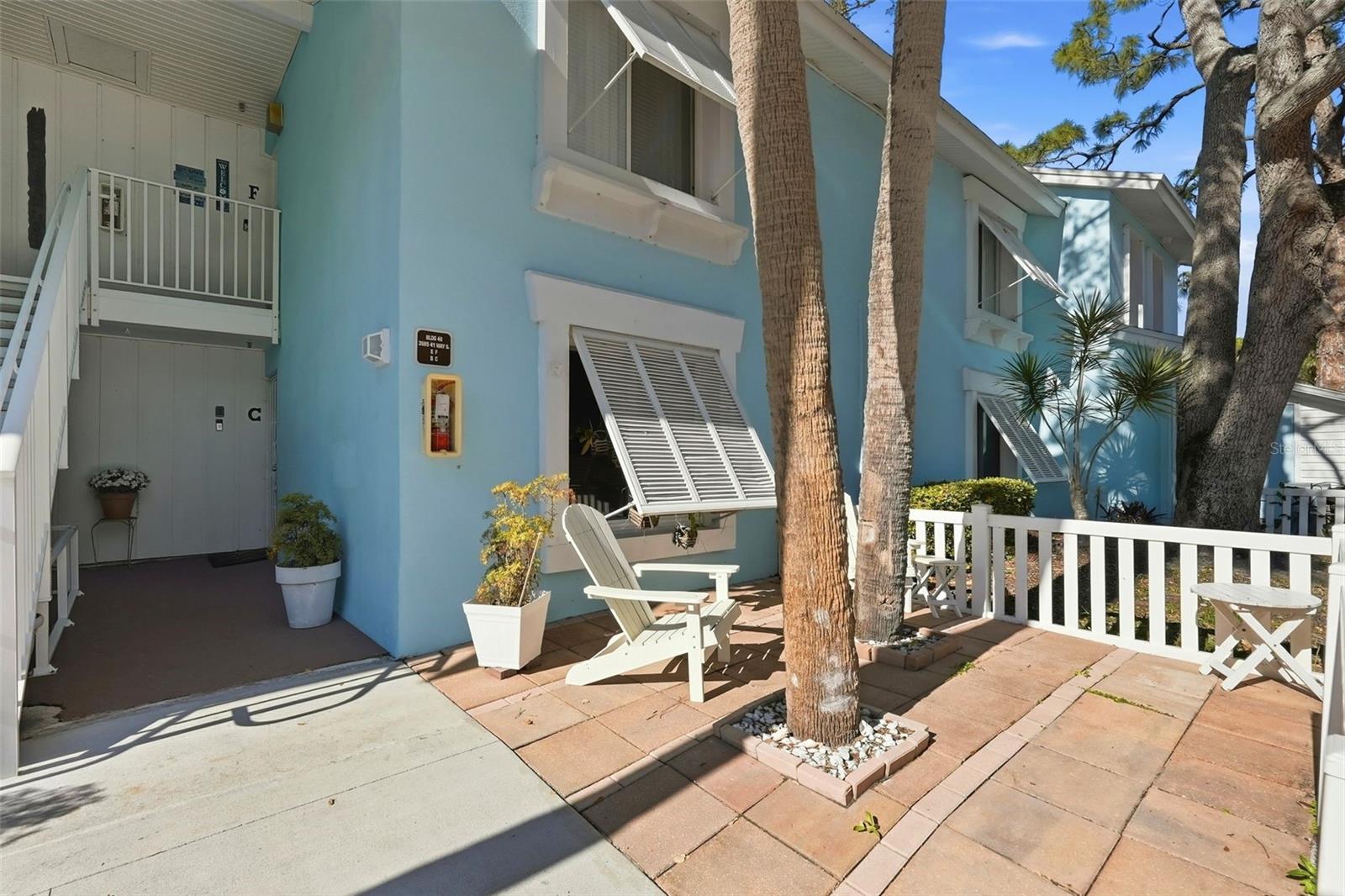 PATIO IN FRONT OF UNIT