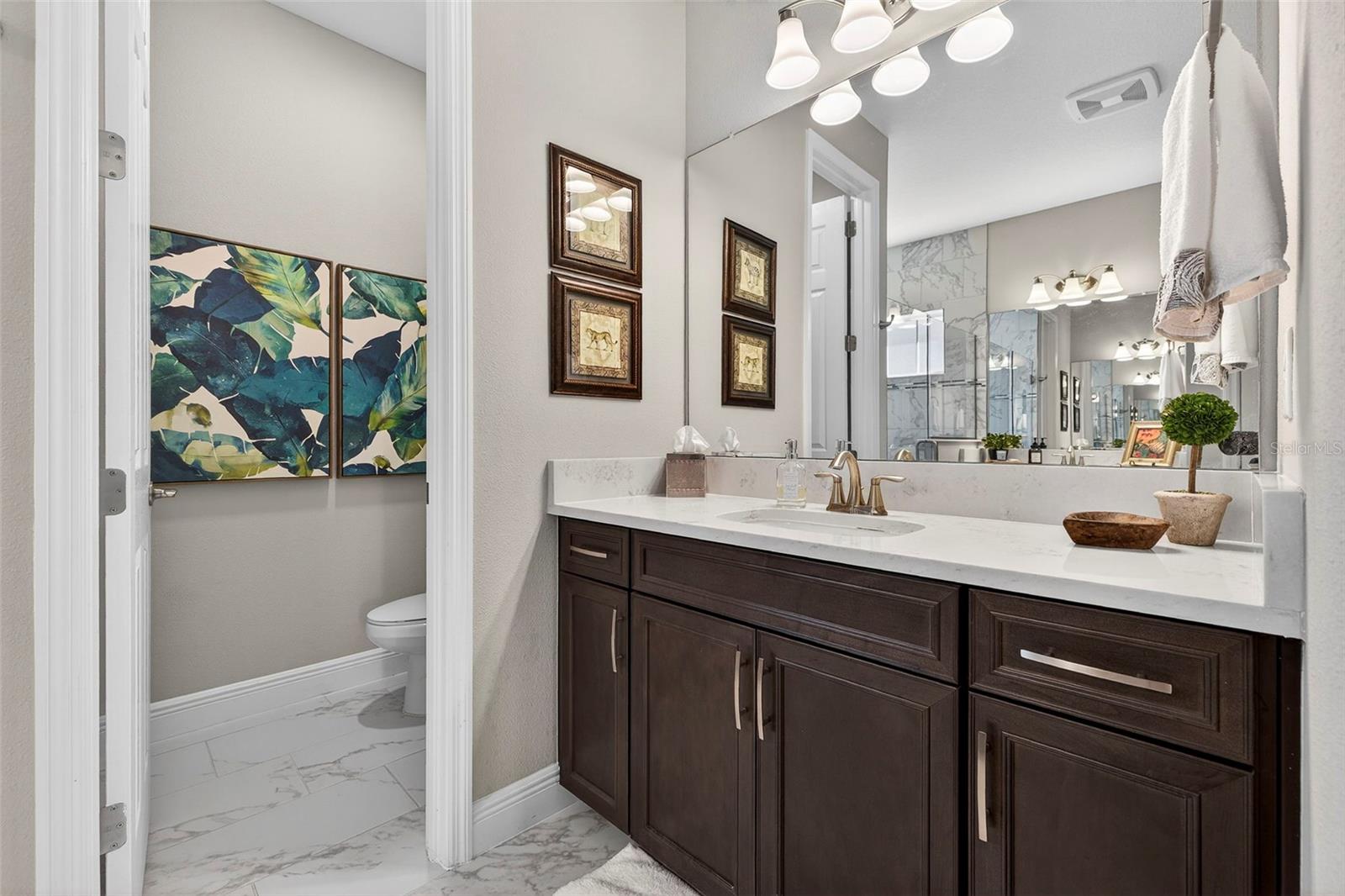 Primary Bathroom Vanity 2 & Private Toilet