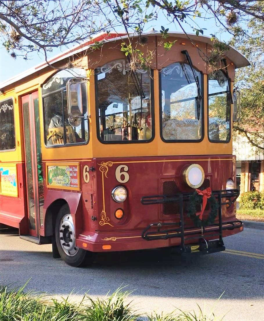 Ride the Jolley Trolley.