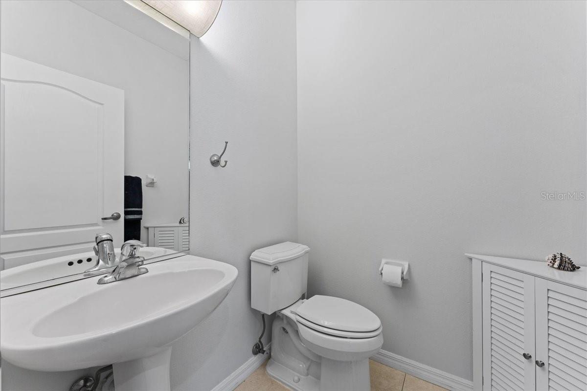 half bathroom on main floor