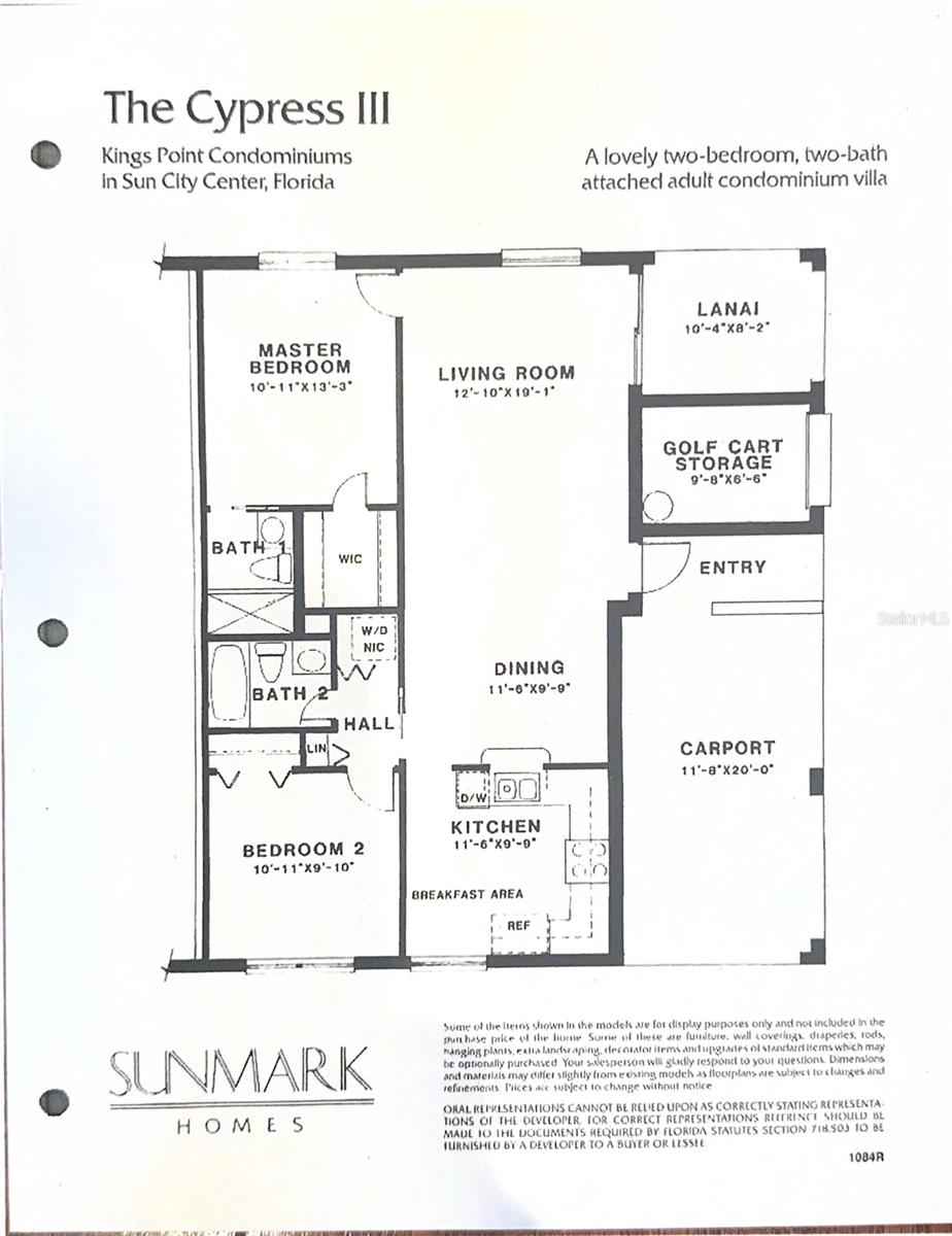 Floorplan for this home