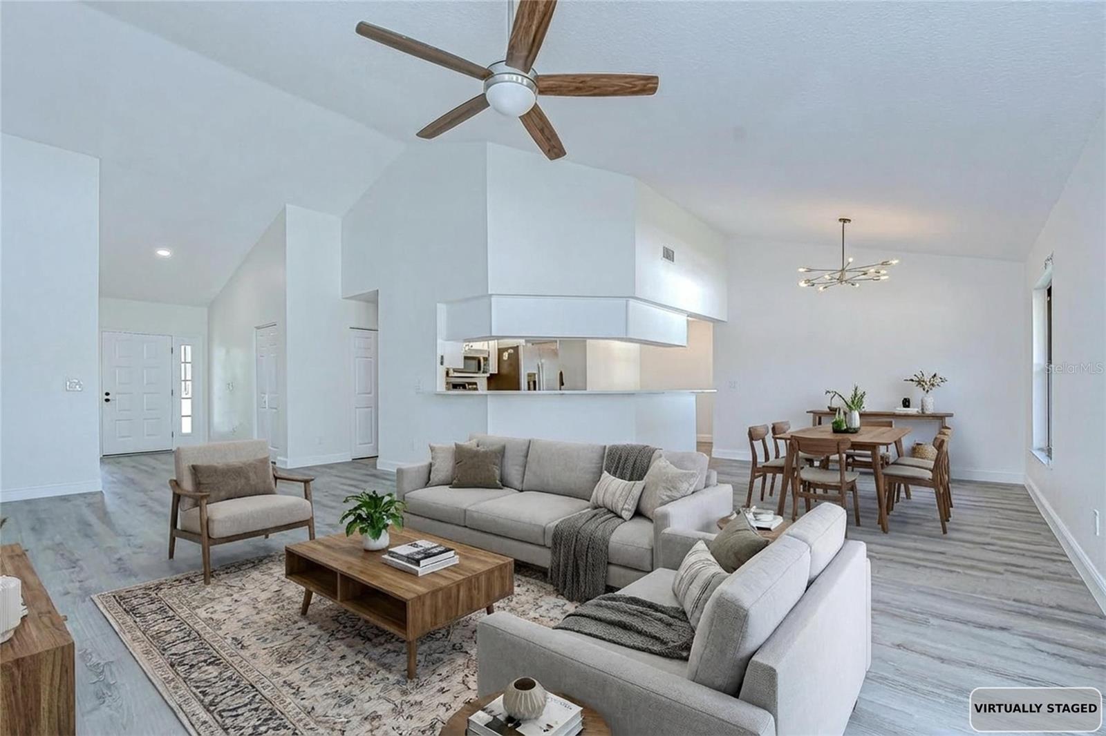 Living Room Virtual Staged