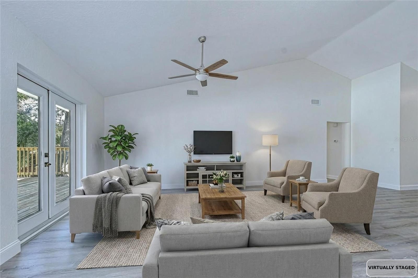 Living Room Virtual Staged