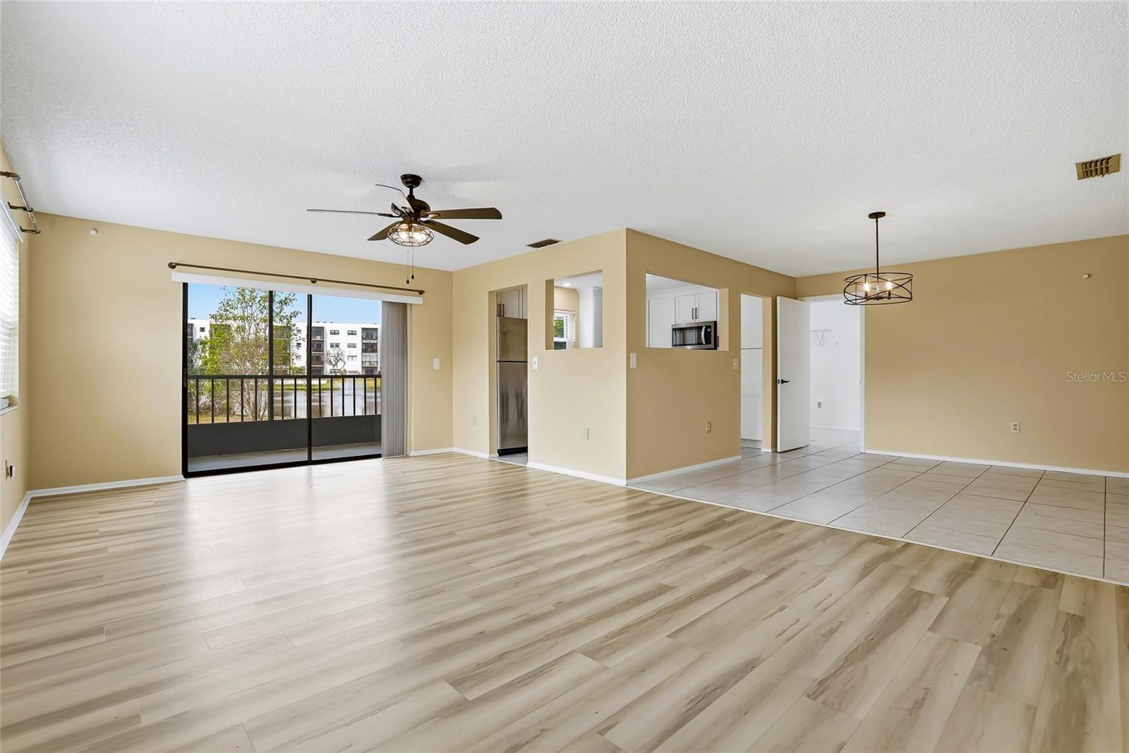 Generous sized living and dining open concept.