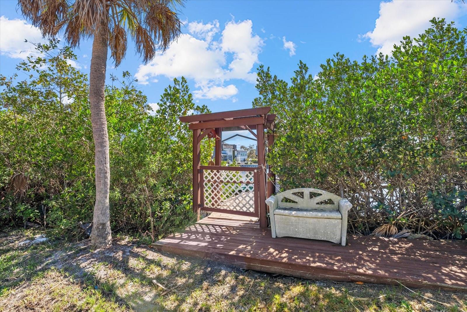 Private Dock Entrance