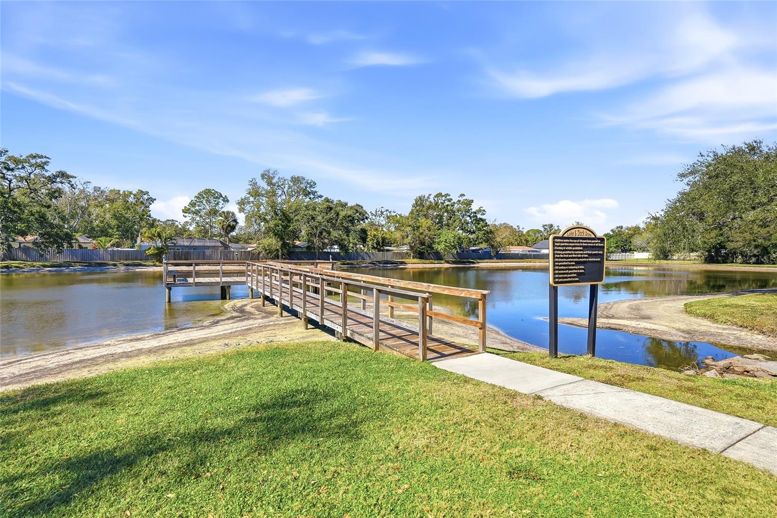 Dock Entrance to Lake