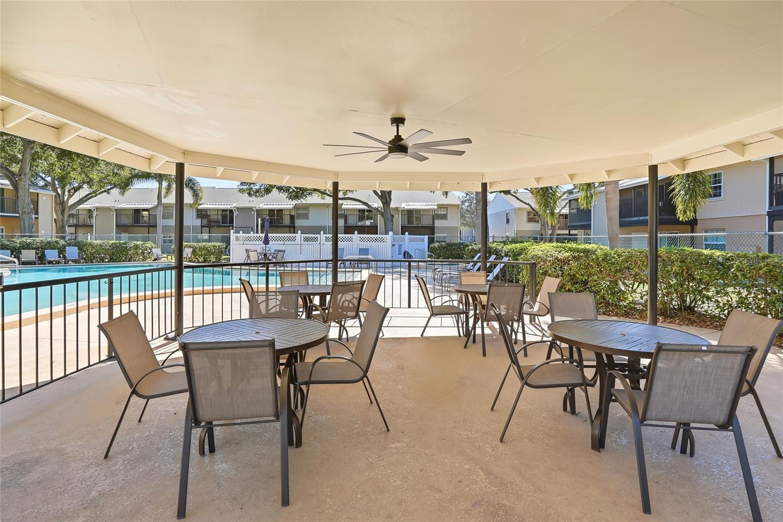 Community Sitting Area at Pool