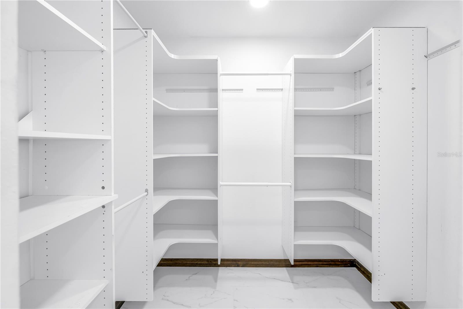 Primary walk in closet
